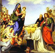 Fra Bartolomeo The Vision of St. Bernard ca 1504 Germany oil painting art